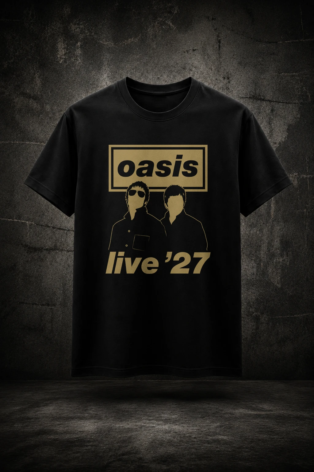 Camiseta Oasis Live 27 Silhouette Mockup